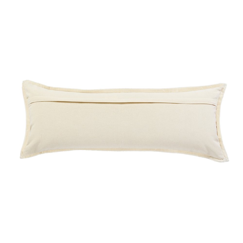 Ox Bay Hand-stitched Yellow/White Bordered All-Natural Cotton Pillow Cover. Picture 7