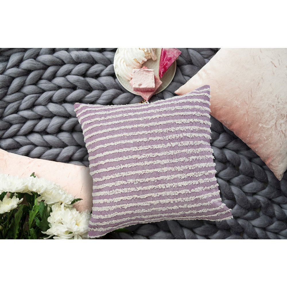 Lavender Mist Wispy Ways Throw Pillow. Picture 8