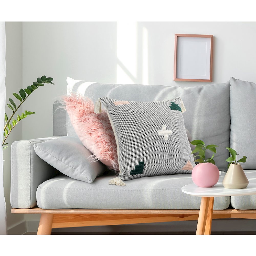 Sophisticated Blush Swiss Zeal Throw Pillow. Picture 8