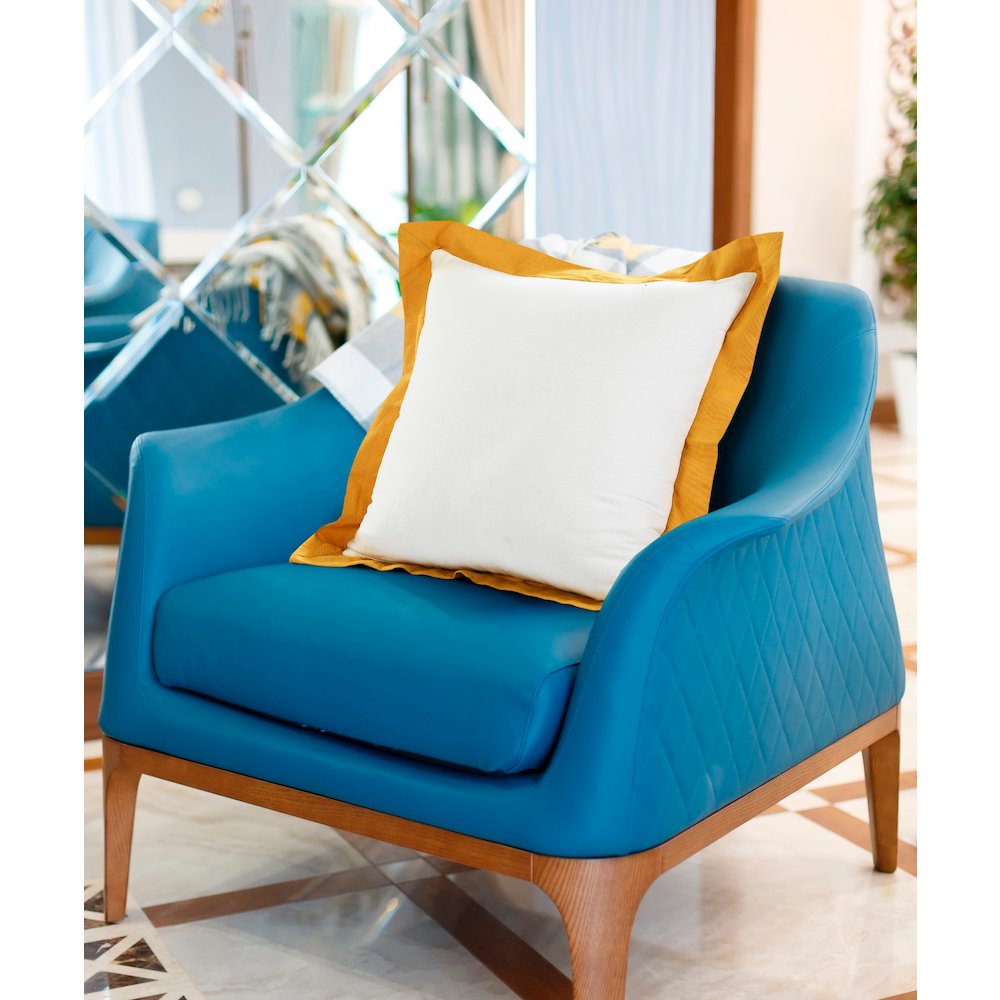 Bordered Flange Frame Throw Pillow. Picture 8