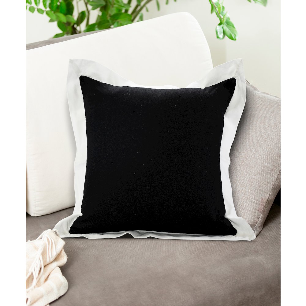 Bordered Flange Frame Throw Pillow. Picture 8