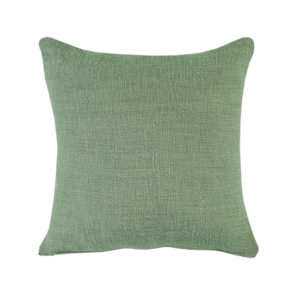 Ox Bay Hand-Woven Green Diamond All-Natural Cotton  Pillow Cover. Picture 7