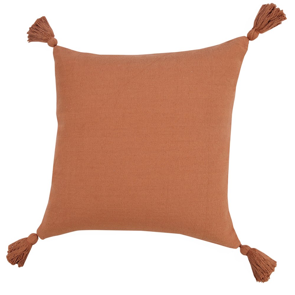 Sundaze Cotton Pillow Set of 2 in Orange, 20" x 20". Picture 10
