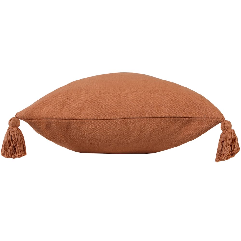 Sundaze Cotton Pillow Set of 2 in Orange, 20" x 20". Picture 5