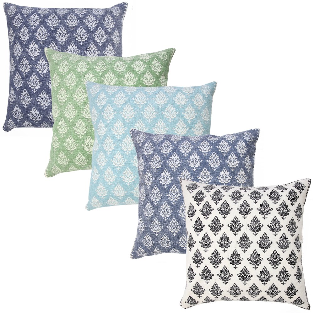 Traditional Fairytale Motif Bordered Throw Pillow. Picture 8
