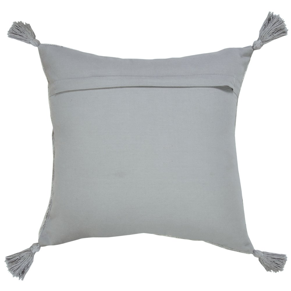 Silver Gray Traditional Textured Diamond Throw Pillow. Picture 7
