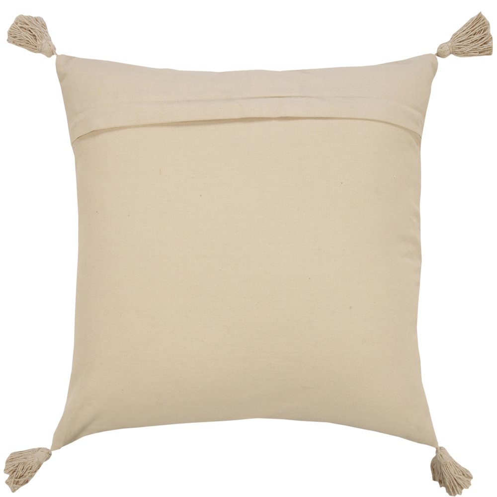 Beige Traditional Textured Medallion Throw Pillow. Picture 4