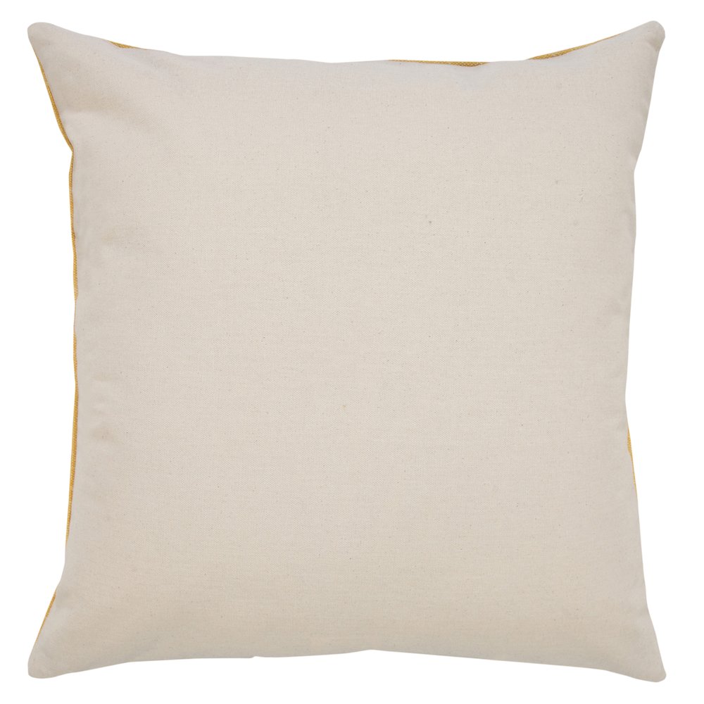 Evette Rios Jubilee Polka Dot Stripe Stonewashed Cotton Throw Pillow, Yellow. Picture 4