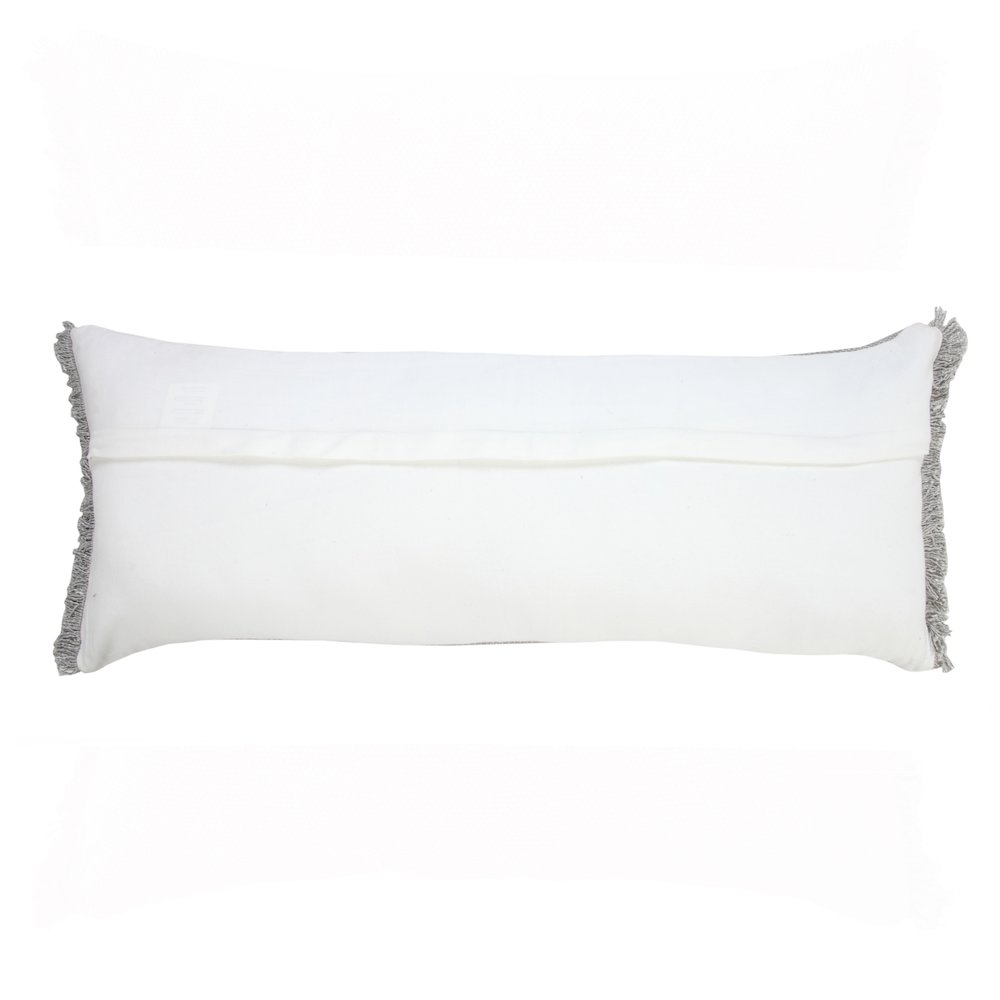 Ox Bay Gray Solid All-Natural Cotton Pillow Cover. Picture 7