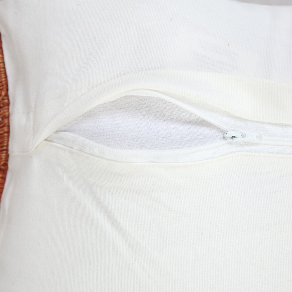 Ox Bay Pink Solid All-Natural Cotton Pillow Cover. Picture 4