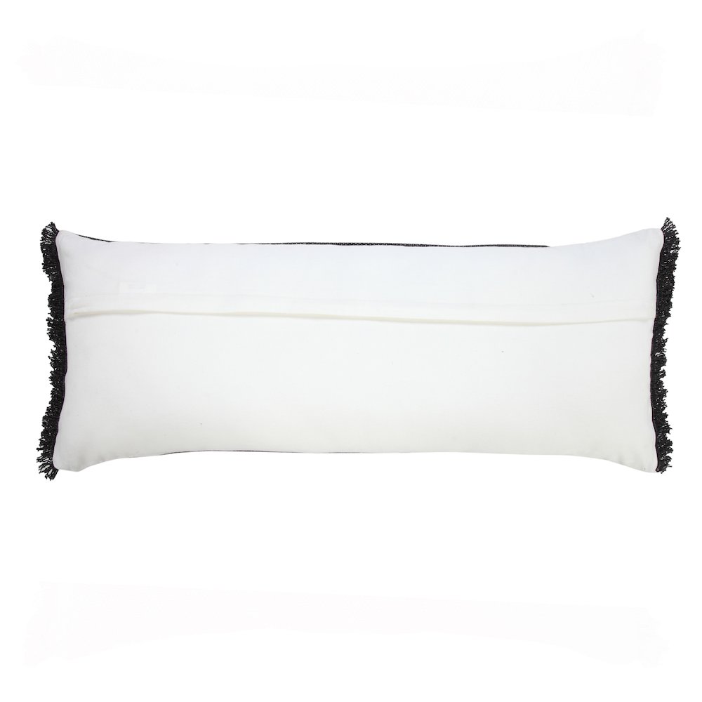 Ox Bay Black Solid All-Natural Cotton Pillow Cover. Picture 7