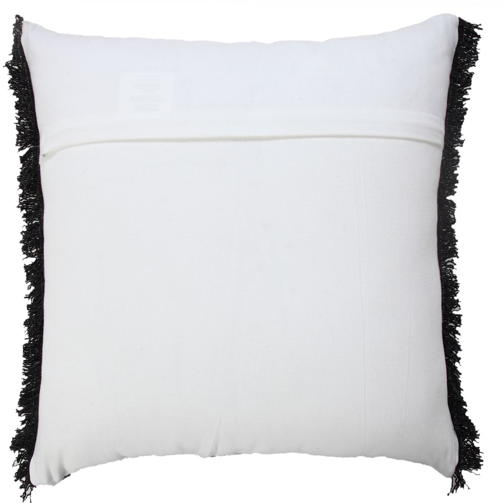 Ox Bay Black Solid All-Natural Cotton Pillow Cover. Picture 7