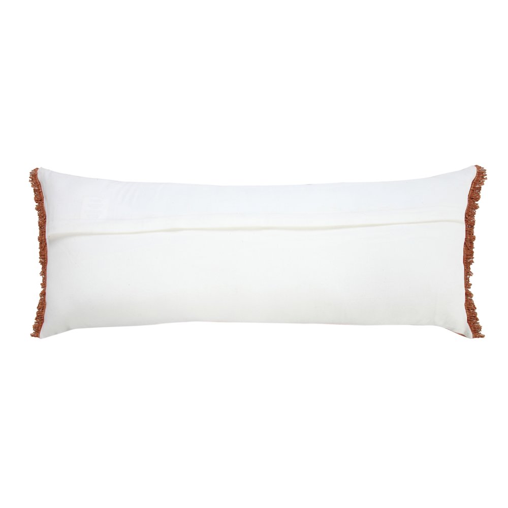 Ox Bay Orange Solid All-Natural Cotton Pillow Cover. Picture 6