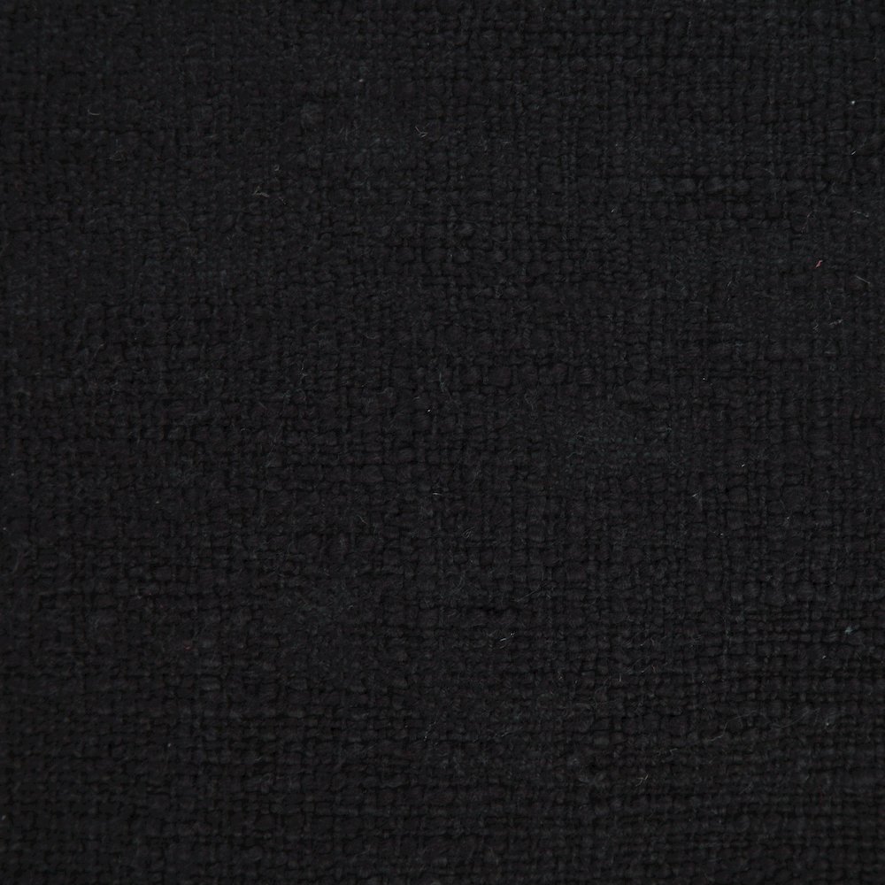Ox Bay Hand-Woven Black Solid All-Natural Cotton  Pillow Cover. Picture 7