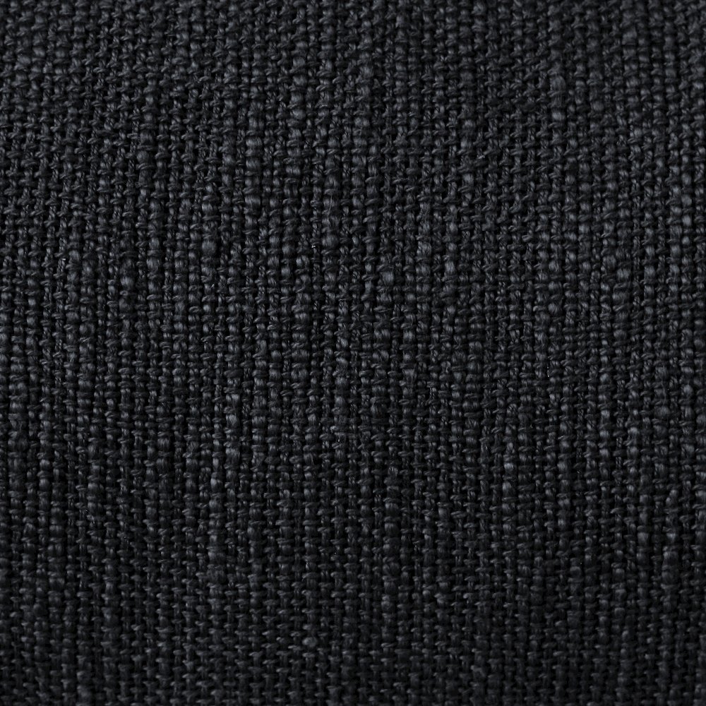 Ox Bay Hand-Woven Black Distressed All-Natural Cotton Pillow Cover. Picture 2