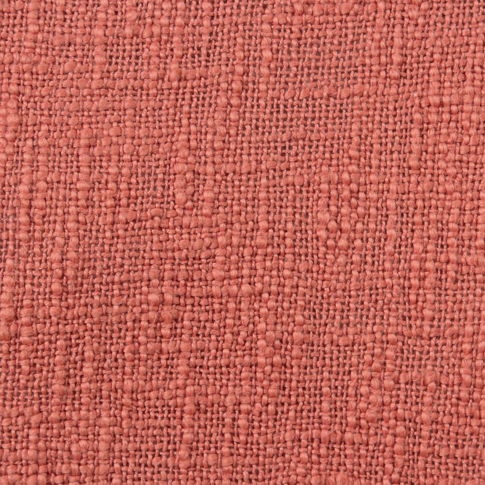 Ox Bay Hand-Woven Red/Orange Solid All-Natural Cotton  Pillow Cover. Picture 2