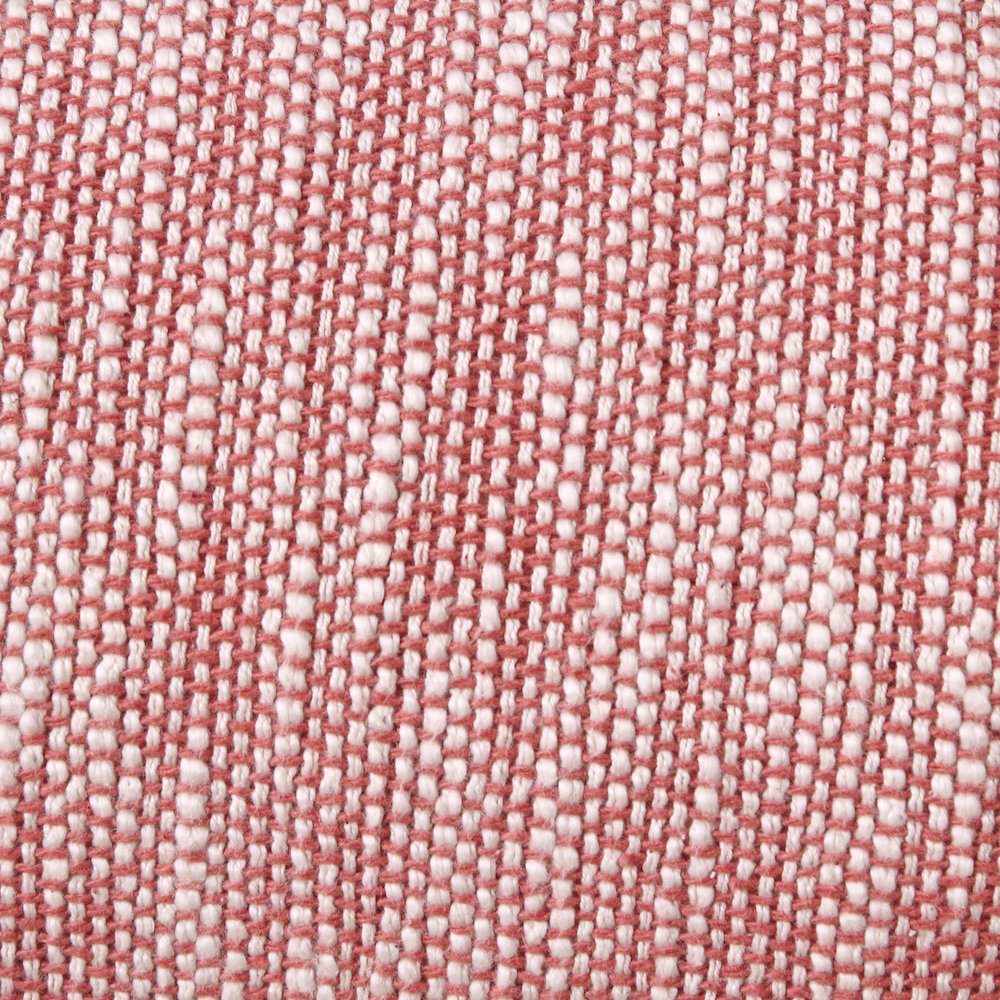 Ox Bay Hand-Woven Red/White Distressed All-Natural Cotton Pillow Cover. Picture 2