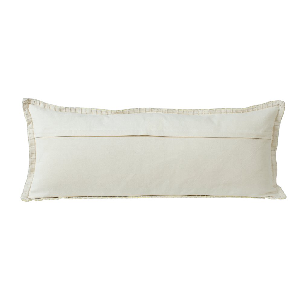 Vital Cotton Poly Filled Pillow in Yellow, 14" x 36". Picture 7