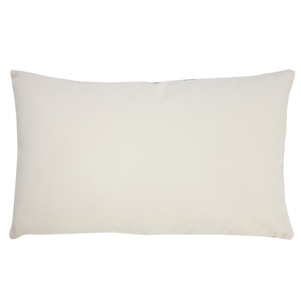 Veranda PET Yarn Poly Filled Pillow in Gray/White, 14" x 20". Picture 6