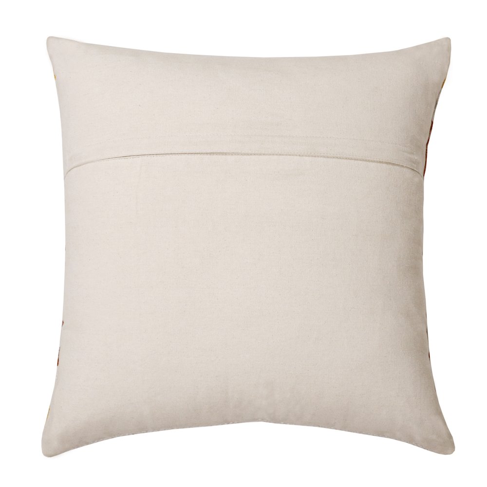 Apollo Cotton Poly Filled Pillow in White/Yellow, 20" x 20". Picture 8