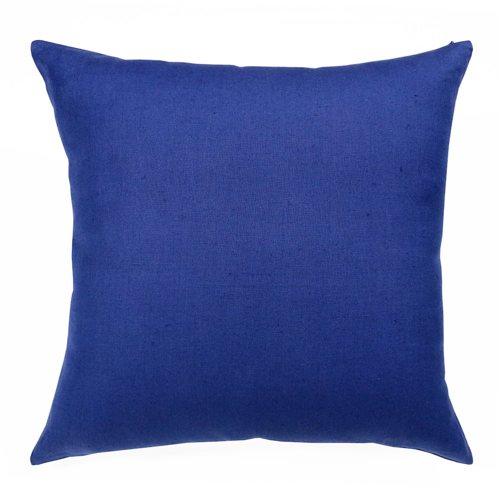 Estate Linen Poly Filled Pillow in Blue, 20" x 20". Picture 1