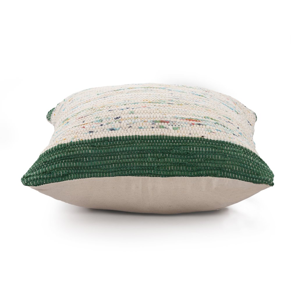 Revive Cotton Pillow Set of 2 in Green/Multicolored, 20" x 20". Picture 5