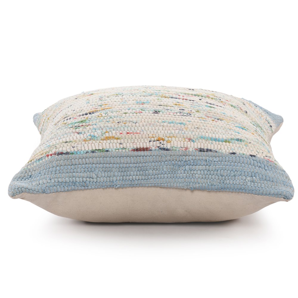 Revive Cotton Pillow Set of 2 in Blue/Multicolored, 20" x 20". Picture 5