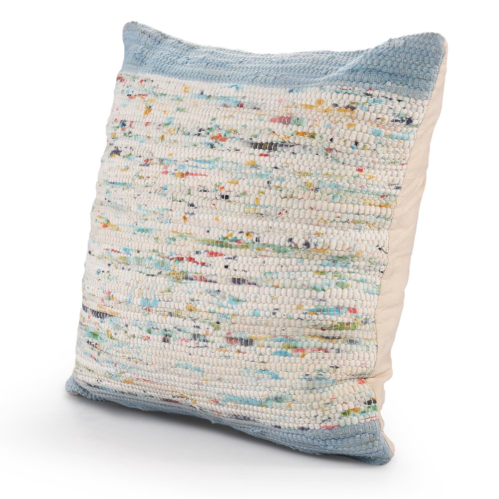 Revive Cotton Pillow Set of 2 in Blue/Multicolored, 20" x 20". Picture 10