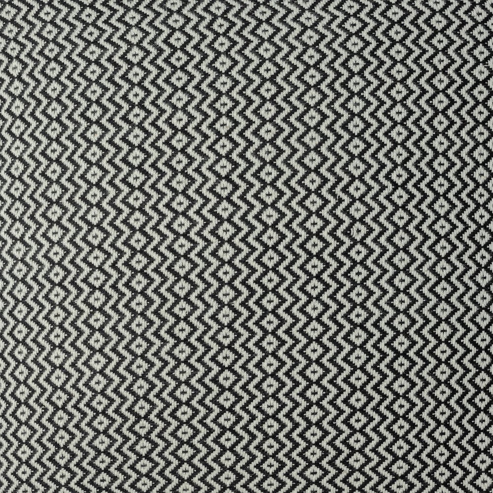 Sadie Turkish Cotton Poly Filled Pillow in Black, 18" x 18". Picture 8
