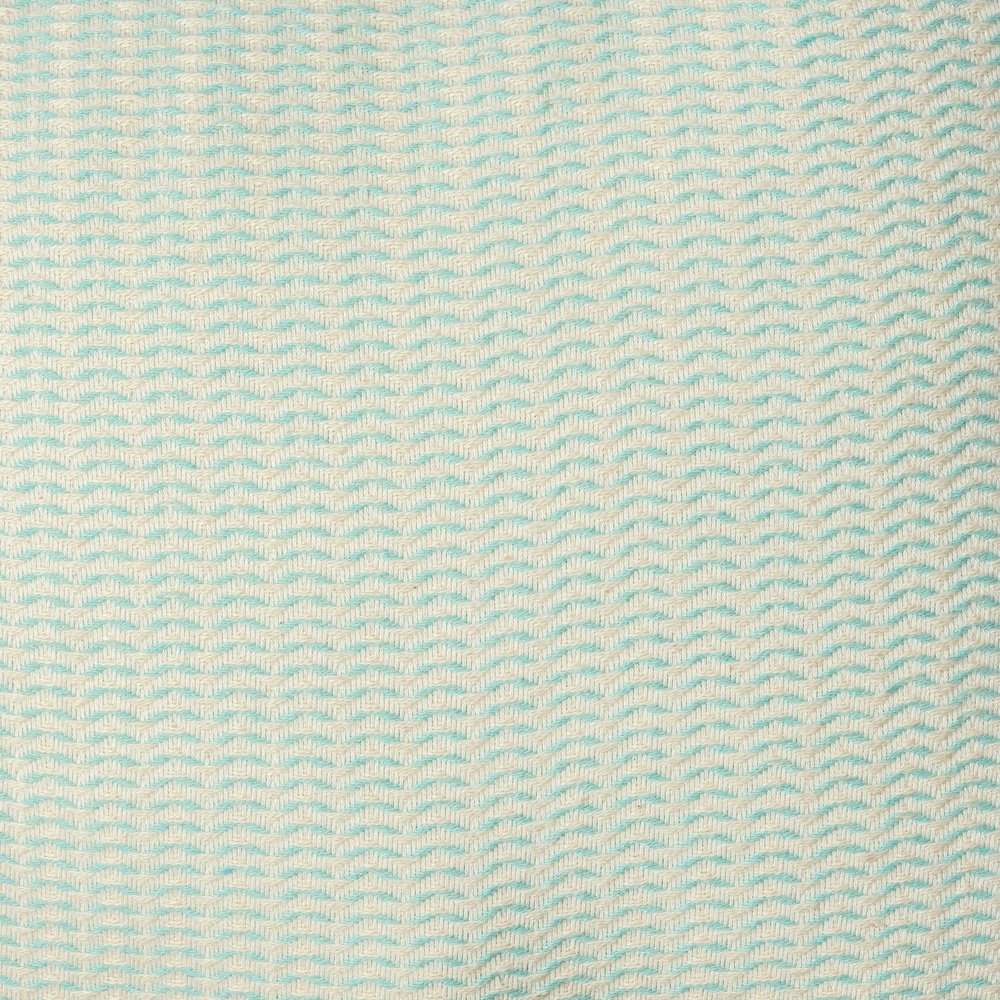 Breezy Turkish Cotton Poly Filled Pillow in Green, 18" x 18". Picture 8