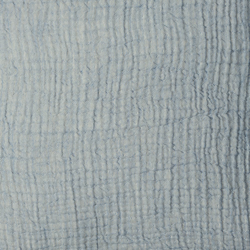 Avery Turkish Cotton Poly Filled Pillow in Blue, 20" x 20". Picture 7
