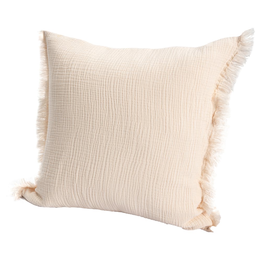 Avery Turkish Cotton Poly Filled Pillow in Orange, 20" x 20". Picture 6