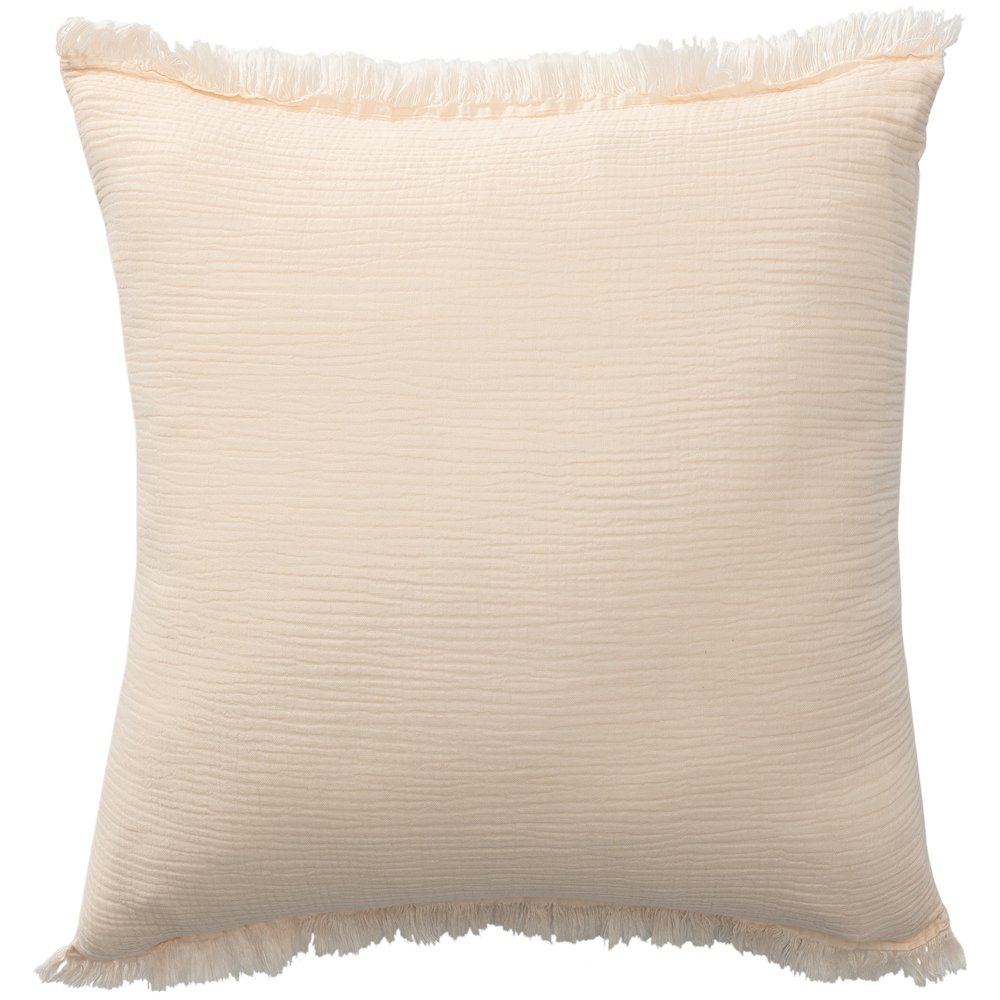 Avery Turkish Cotton Poly Filled Pillow in Orange, 20" x 20". Picture 1