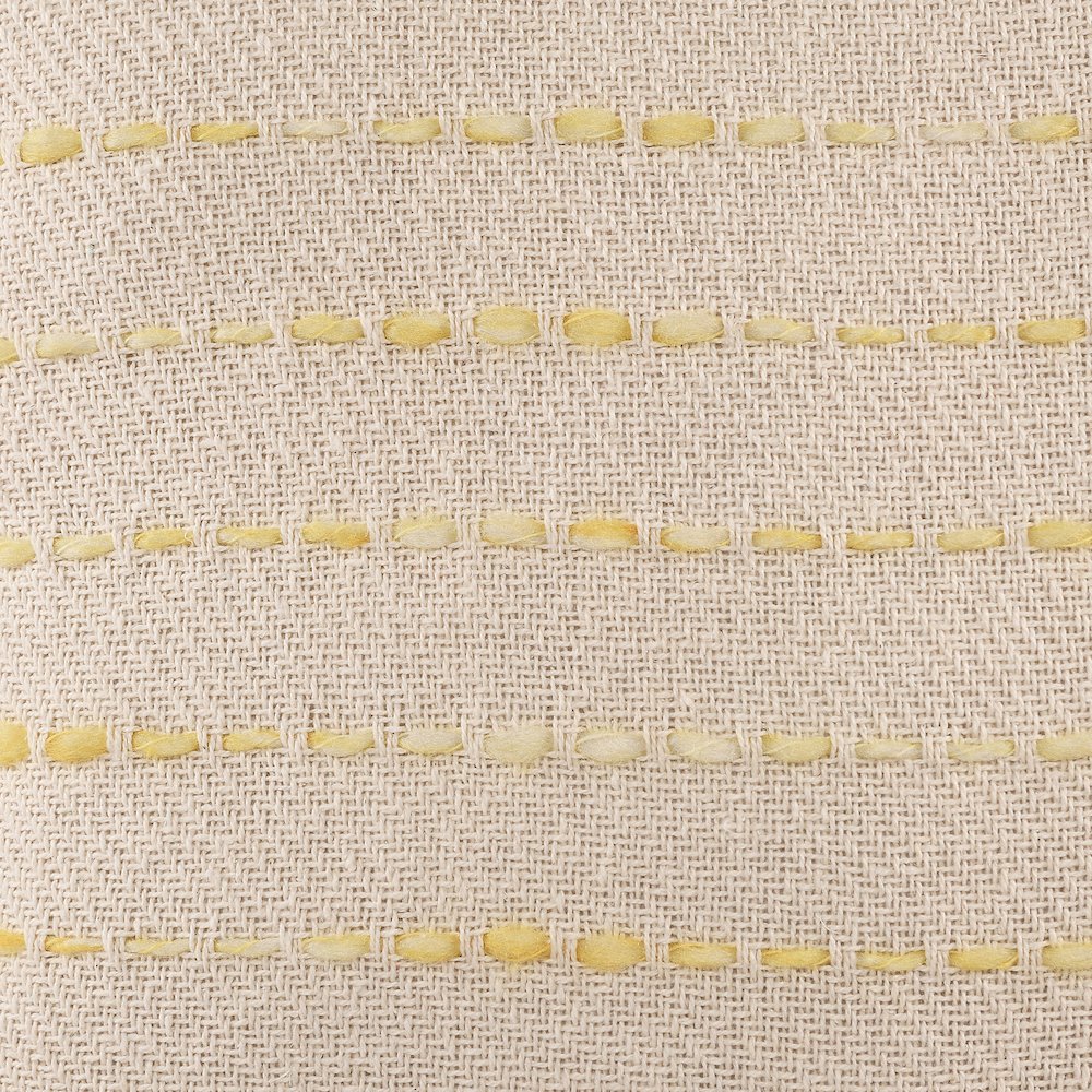 Torrent Cotton Blend Poly Filled Pillow in Yellow/Ivory, 20" x 20". Picture 6