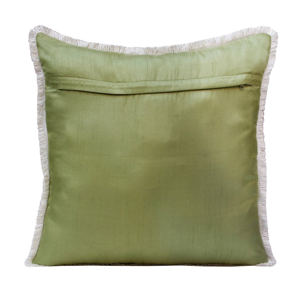 Panama Performance Poly Filled Pillow in Pink/Green, 20" x 20". Picture 6