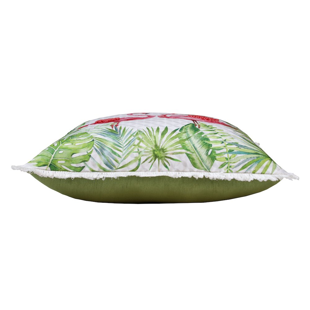 Panama Performance Poly Filled Pillow in Pink/Green, 20" x 20". Picture 5