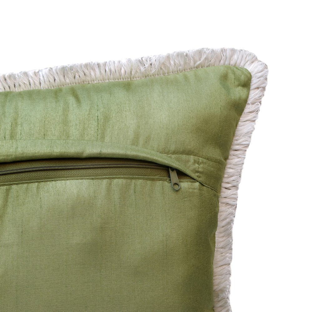 Panama Performance Poly Filled Pillow in Pink/Green, 20" x 20". Picture 4