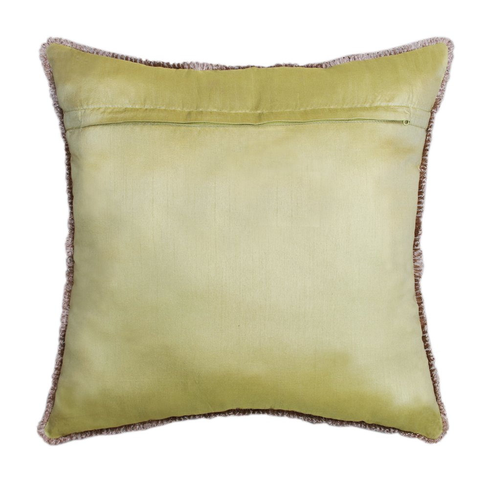 Panama Performance Poly Filled Pillow in Yellow/Green, 20" x 20". Picture 6