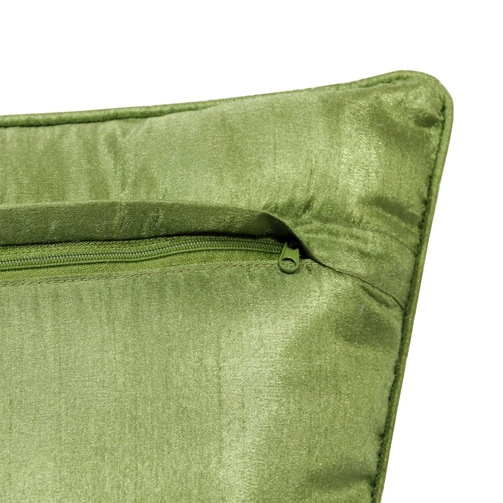 Fern Performance Poly Filled Pillow in Green/Yellow, 14" x 20". Picture 4