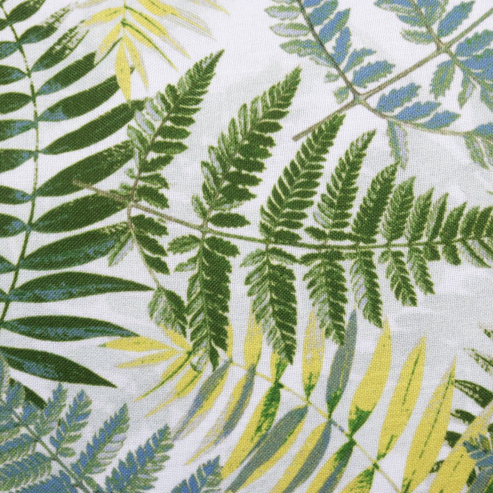 Fern Performance Poly Filled Pillow in Green/Yellow, 14" x 20". Picture 7