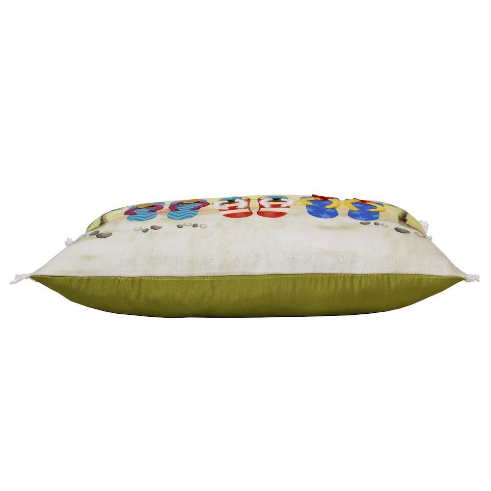 Panama Performance Poly Filled Pillow in Multicolored, 14" x 20". Picture 5