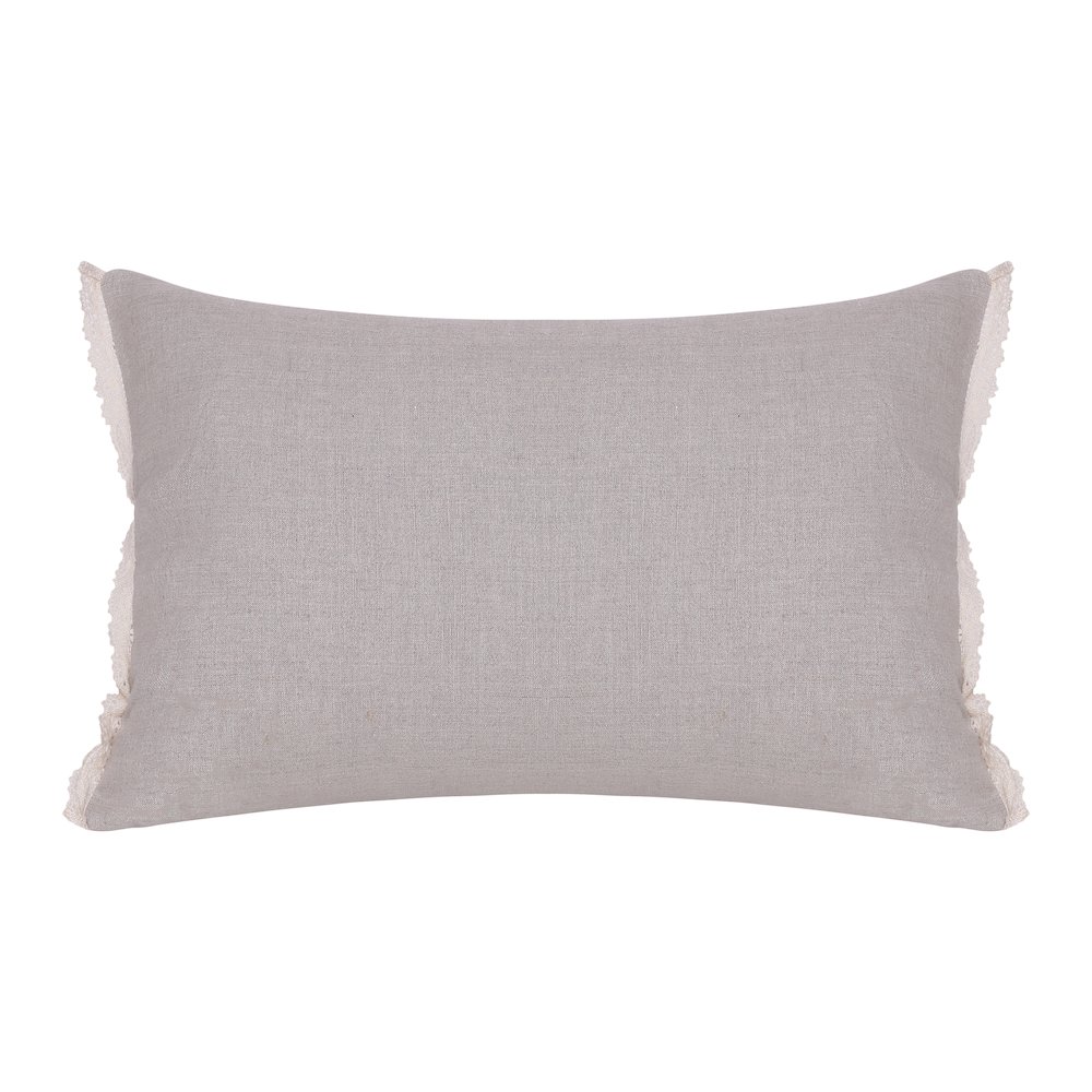 Odyssey Linen Poly Filled Pillow in Cream/Beige, 16" x 24". Picture 6