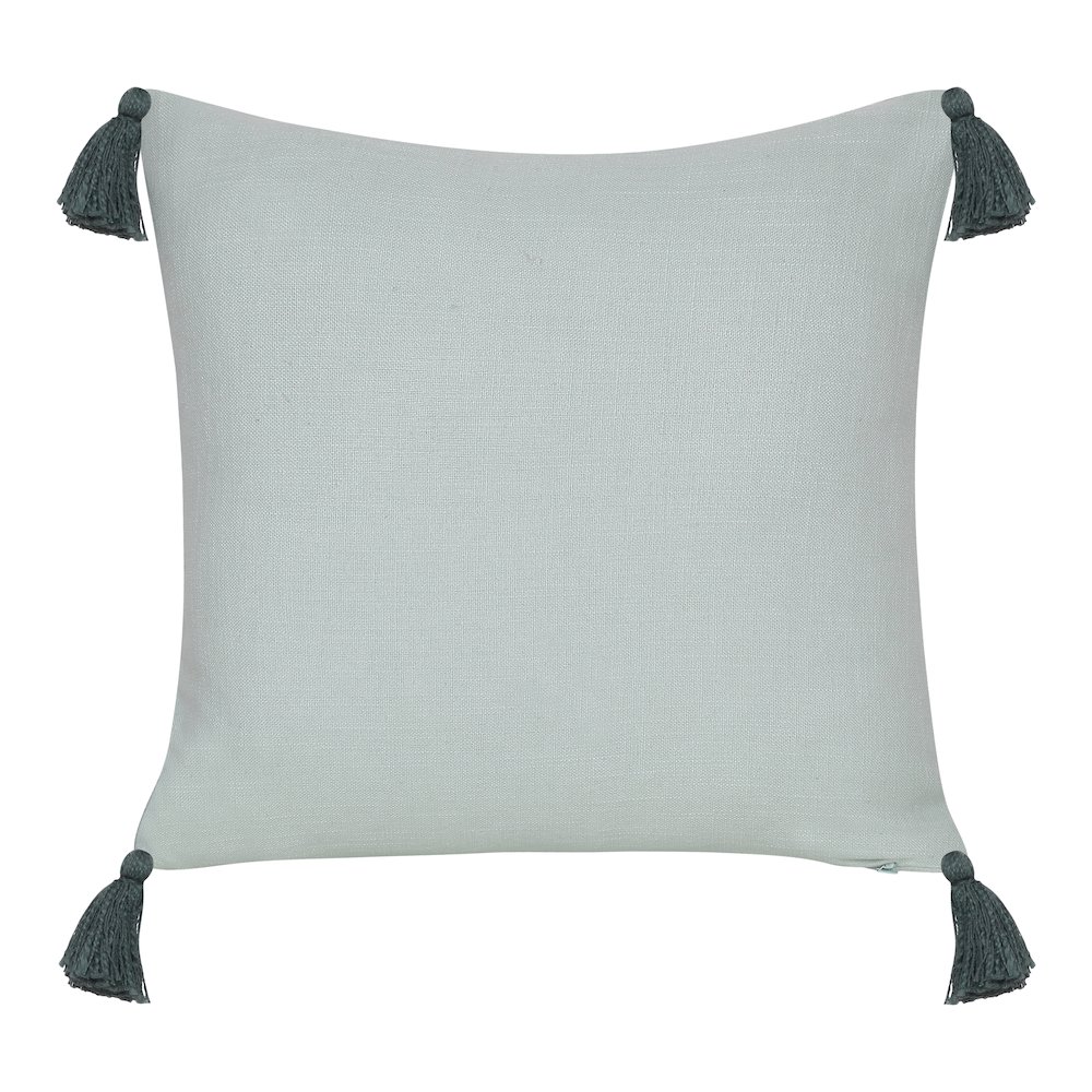 Honeydew Cotton Poly Filled Pillow in Green, 20" x 20". Picture 6