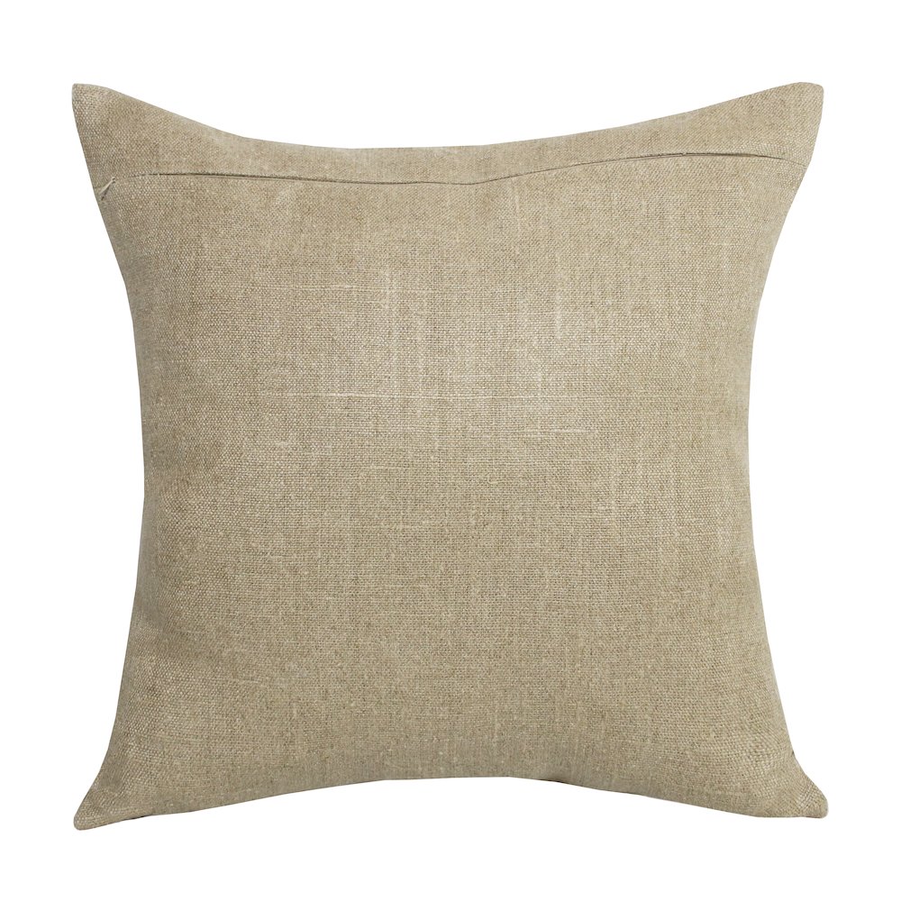 Estate Linen Poly Filled Pillow in Beige/Brown, 20" x 20". Picture 6