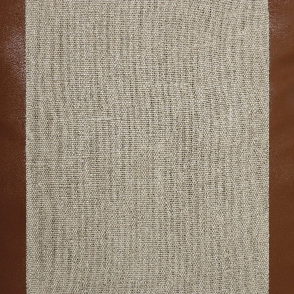 Estate Linen Poly Filled Pillow in Beige/Brown, 20" x 20". Picture 7