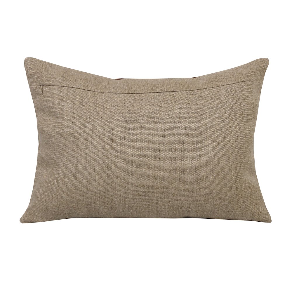 Estate Linen Poly Filled Pillow in Tan/Brown, 14" x 20". Picture 6