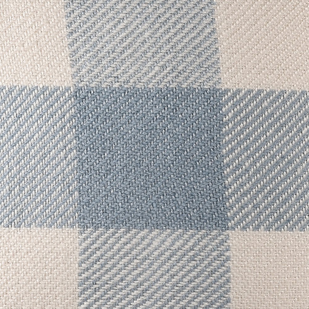 Denver Performance Poly Filled Pillow in Blue/Ivory, 20" x 20". Picture 7