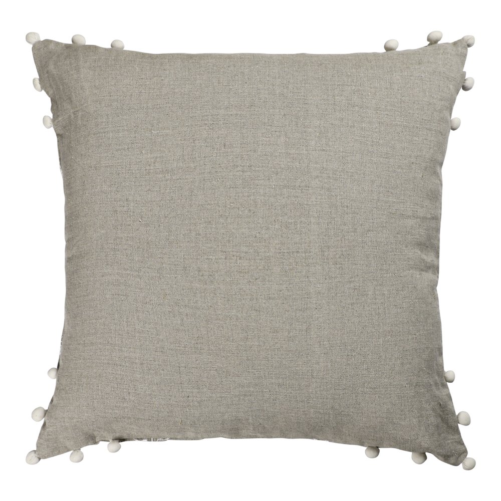 Odyssey Linen Poly Filled Pillow in Beige/ivory, 20" x 20". Picture 6