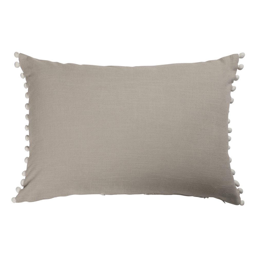 Eden Cotton Poly Filled Pillow in Beige/Ivory, 16" x 24". Picture 6