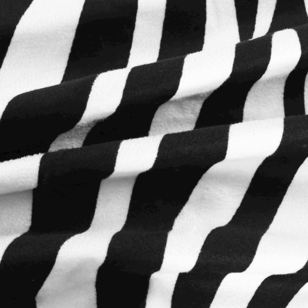 Echo Performance Velvet Poly Filled Pillow in Black/White, 20" x 20". Picture 4